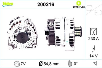 VALEO ГЕНЕРАТОР BMW 5 F10 5 F11 5 GRAN TURISMO F07 7 F01 F02 F03 F04 