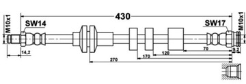 ПАТРУБОК ТОРМОЗНОЙ GIĘTKI