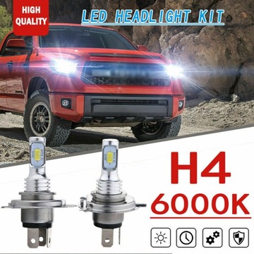 2 ШТУКИ ЛАМПОЧКИ LED (СВЕТОДИОД ) H4 HB2 9003 6000K CSP LIGHT + 400% СЕРТИФИКАЦИЯ E11