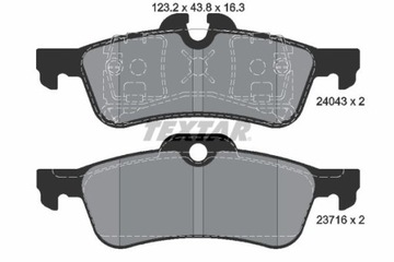 TEXTAR 2404301 КОЛОДКИ ТОРМОЗНЫЕ