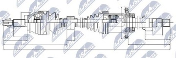 ПОЛУОСЬ ПРИВОДНАЯ TOYOTA AVENSIS T27 2.0D-4D 09- /PRA