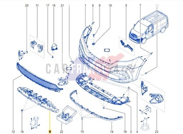 УСИЛИТЕЛЬ БАМПЕРА ПЕРЕД 6209000Q0A НОВЫЙ OE RENAULT TRAFIC 3