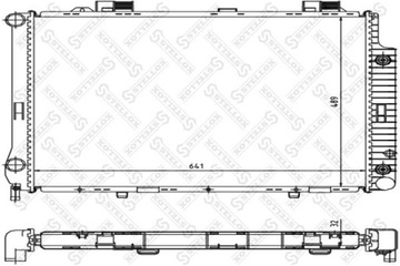 РАДИАТОР ДВИГАТЕЛЯ MERCEDES CLASS E 320 95-97