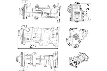 MAHLE РАДИАТОР ВЫХЛОПНЫХ ГАЗОВ IVECO DAILY IV 3.0D 07.07-08.11