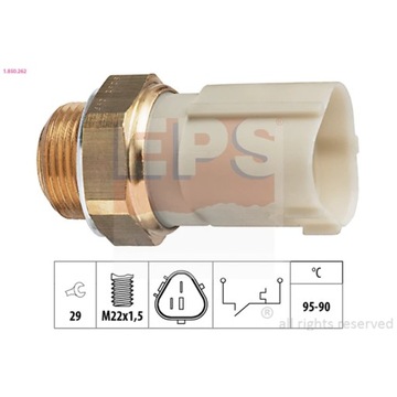 ПЕРЕКЛЮЧАТЕЛЬ ТЕПЛОВОЙ, ВЕНТИЛЯТОР РАДИАТОРА EPS 1.850.262