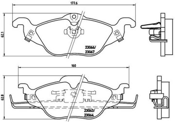 КОЛОДКИ HAM. ПЕРЕДНЯЯ OPEL ASTRA G 98-04