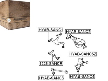 FEBEST САЙЛЕНТБЛОК РЫЧАГА 527203K050 551182B000