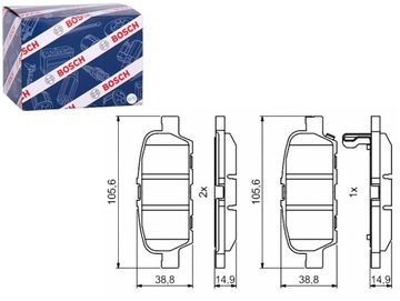 КОЛОДКИ ТОРМОЗНЫЕ ЗАД INFINITI EX G M Q50 Q60 Q70 QX50 I NISSAN JUKE