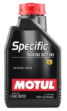 МАСЛО МОТОРНОЕ MOTUL SPECIFIC 504 00 507 00 0W30 1