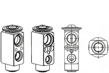 КЛАПАН РАСШИРИТЕЛЬНЫЙ КОНДИЦИОНЕРА BMW E38 E39 BEHR HELL