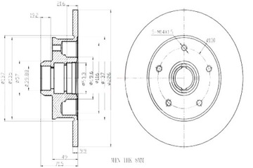 MAXGEAR ДИСКИ ТОРМОЗНЫЕ ТОРМОЗНЫЕ 2 ШТУКИ. VW T GOLF PASSAT 88-