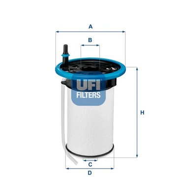 ФИЛЬТР ТОПЛИВА UFI 26.052.00