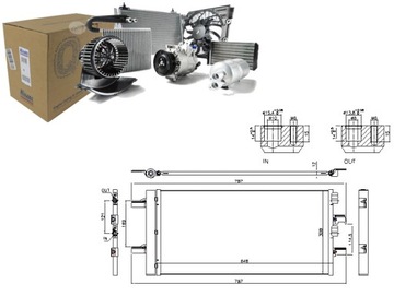 КОНДЕНСАТОР КОНДИЦИОНЕРА МИНИ F55 F56 F57 CLUBMAN F54 1.2-2.0D 09.13-