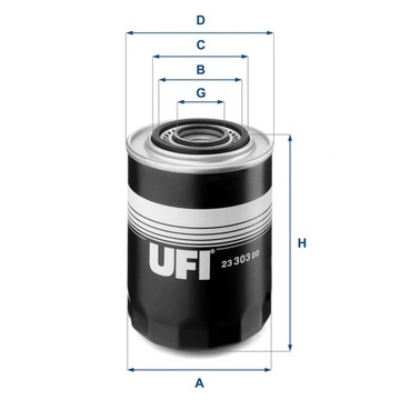 ФИЛЬТР МАСЛА UFI 23.303.00