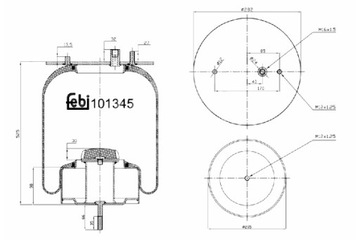 FEBI BILSTEIN ПЫЛЬНИК ПОДВЕСКИ ПНЕВМАТИЧЕСКОЙ ЗАД P RVI PREMIUM