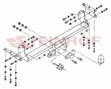 КРЮК БУКСИРОВОЧНЫЙ PRZYKRĘCANY ПОДХОДИТ DO: NISSAN NAVARA NP300 07.05-