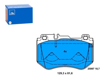 КОЛОДКИ ТОРМОЗНЫЕ ПЕРЕД MERCEDES C A205 C C205 C T-MODEL S205 C W205