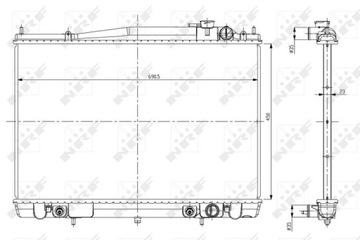 РАДИАТОР NISSAN FRONTIER, XTERRA 2.4/3.3 NRF56084