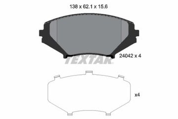 КОЛОДКИ ТОРМОЗНЫЕ MAZDA ПЕРЕД RX8 03- 2404201