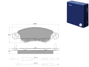 КОЛОДКИ ТОРМОЗНЫЕ CITROEN C5 1.8 16V 01- TOMEX BRAKES