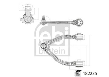 FEBI BILSTEIN Wahacz/Drążek reakcyjny FE182235