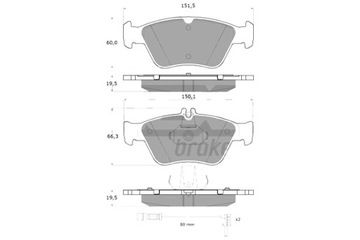 TOMEX BRAKES КОЛОДКИ ТОРМОЗНЫЕ TOMEX 11471 ПЕРЕД MERCEDES E 96-03