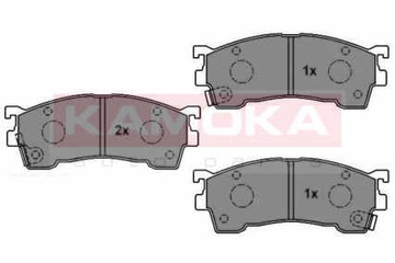 КОЛОДКИ HAM ПЕРЕД KAMOKA MAZDA 323 F VI 1.6