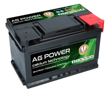 АККУМУЛЯТОР AG POWER 75AH 700A P