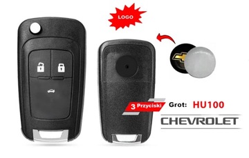 КОРПУС ПУЛЬТ КЛЮЧ CHEVROLET CRUZE AVEO + ЛОГОТИП