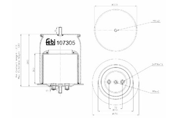 FEBI BILSTEIN ПЫЛЬНИК ПОДВЕСКИ ПНЕВМАТИЧЕСКОЙ ЗАД P IVECO EUROSTAR