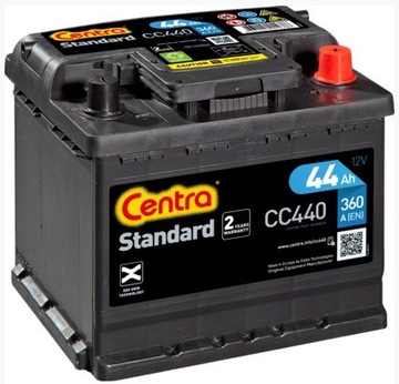 АККУМУЛЯТОР CENTRA STANDARD 44AH 360A CC440 DOSTAWA ЗАМЕНА НИКОЛАЕВ