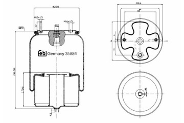 FEBI BILSTEIN ПЫЛЬНИК ПОДВЕСКИ ПНЕВМАТИЧЕСКОЙ ЗАД P VOLVO FH FH II