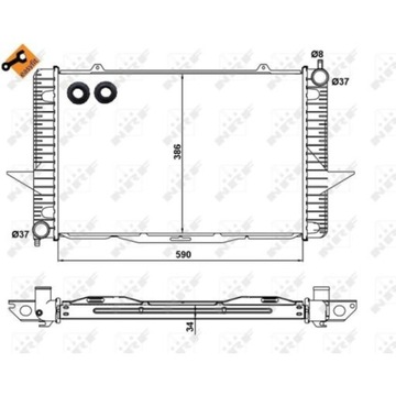 РАДИАТОР VOLVO C70- V70 2.0- 2.5 97- 05 КУПЕ. КАБРИОЛЕТ