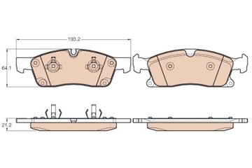 КОЛОДКИ ТОРМОЗНОЙ MERCEDES W166 M-KLASA 11- ПЕРЕД