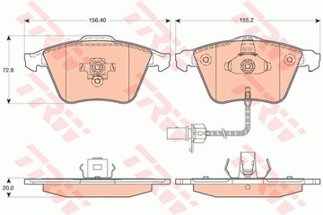 КОЛОДКИ HAM. VW P. A4/A8