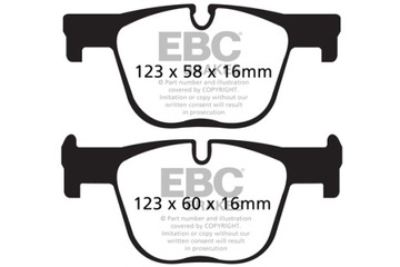 КОЛОДКИ ЗАД EBC YELLOW STUFF BMW 4 GRAN КУПЕ F36 | 3 GT F34 | 3 F30 DP4213