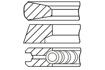 GOETZE КОЛЬЦА ПОРШНЕВЫЕ VOLVO RVI MAGNUM VOLVO 8500 8700 9700 9900