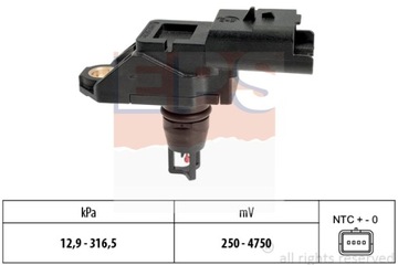 ДАТЧИК ДАВЛЕНИЯ ВОЗДУХА CITROEN BERLINGO 1,6HDI 10- 1-993-261 EPS