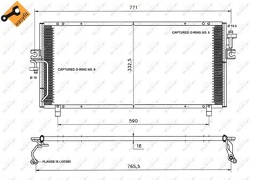 NRF 35195 КОНДЕНСАТОР, КОНДИЦИОНЕР