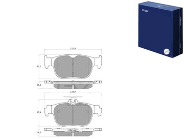 КОЛОДКИ ТОРМОЗНЫЕ SKODA OCTAVIA IV 20- ЗАД TOMEX BRAKES