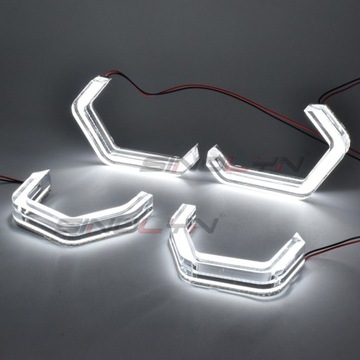 ТОЛЬКО БЕЛИЙ STYL HALO LED (СВЕТОДИОД ) DTM ХОДОВЫЕ ОГНИ ДХО КОЛЬЦА BMW