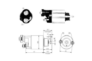 MEAT DORIA ELEKTROMAGNES СТАРТЕРА 12V HONDA CIVIC VII 1.6