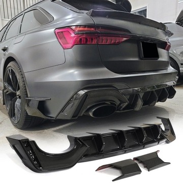 DRY CARBON CARBON ДИФФУЗОР ДОКЛАДКА БАМПЕРА AUDI RS6 AVANT 2019-23