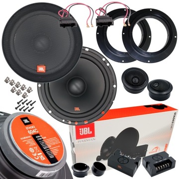 ДИНАМІКИ JBL STAGE2 604C ПРОСТАВКИ VW GOLF V JETTA V CADDY SKODA OCTAVIA II