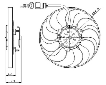 ELEKTROWENTYLATOR AUDI A3 03-