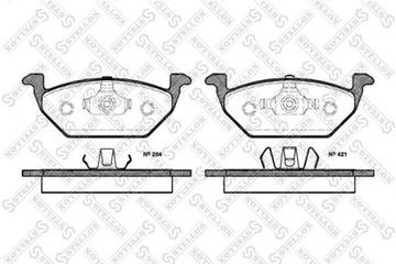 КОЛОДКИ ТОРМОЗНЫЕ AUDI A1 14-18 ПЕРЕД