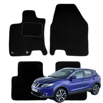 NISSAN QASHQAI+2 КОВРИКИ WELUROWE DO АВТО 2008-2014 B