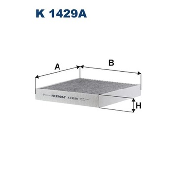 ФИЛЬТР, ВЕНТИЛЯЦИЯ СТОРОНЫ ПАССАЖИРА ФИЛЬТРON K 1429A