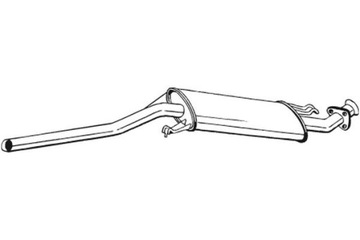 BOSAL ГЛУШИТЕЛЬ СИСТЕМЫ ВЫХЛОПНОЙ ЦЕНТРАЛЬНЫЙ AUDI 100 C4 A6 C4 2.5D 2.6