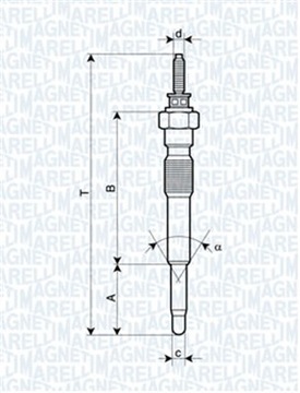 MAGNETI MARELLI 062900068304 СВЕЧА НАКАЛА